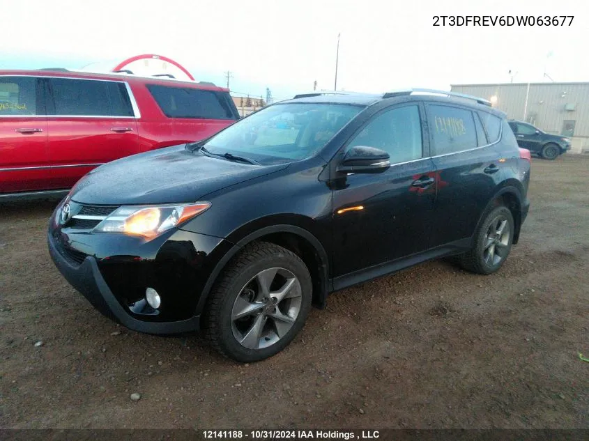 2013 Toyota Rav4 Limited VIN: 2T3DFREV6DW063677 Lot: 12141188