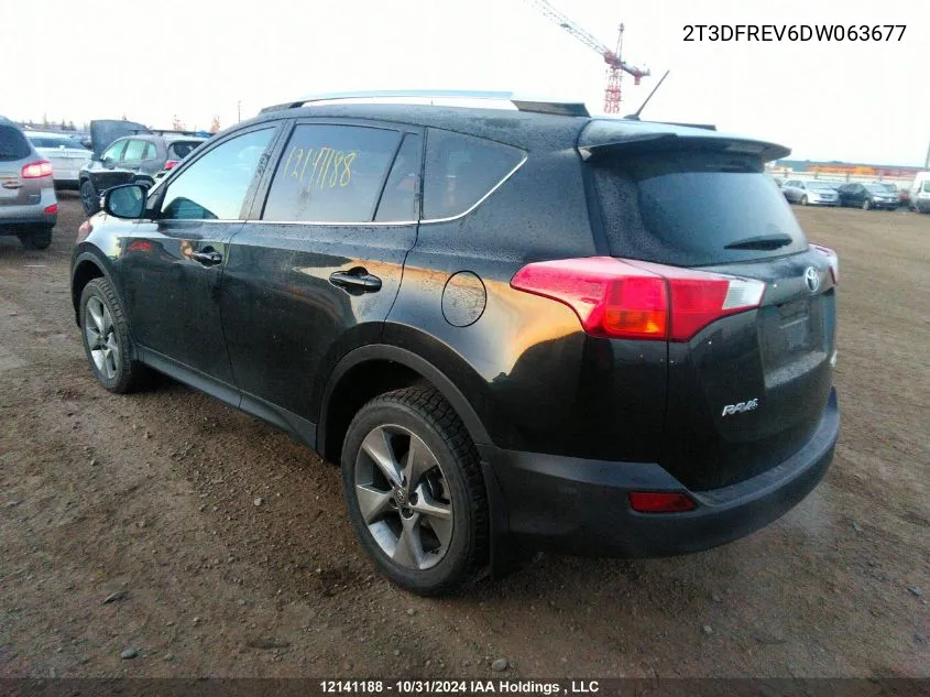 2013 Toyota Rav4 Limited VIN: 2T3DFREV6DW063677 Lot: 12141188