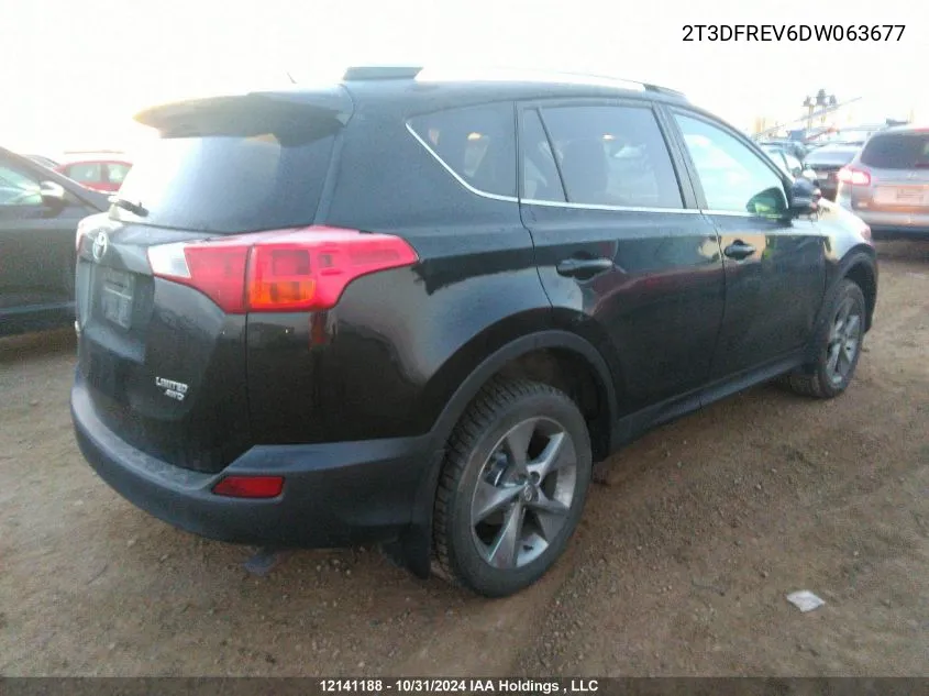 2013 Toyota Rav4 Limited VIN: 2T3DFREV6DW063677 Lot: 12141188