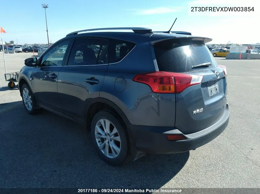 2013 Toyota Rav4 Limited VIN: 2T3DFREVXDW003854 Lot: 20177186