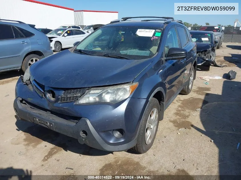 2T3ZFREV8DW059099 2013 Toyota Rav4 Le