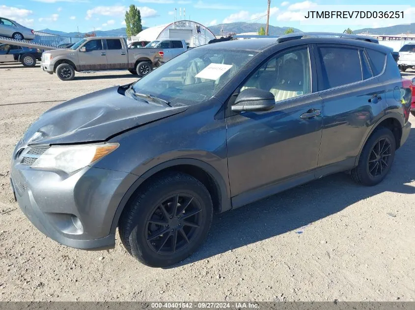 JTMBFREV7DD036251 2013 Toyota Rav4 Le