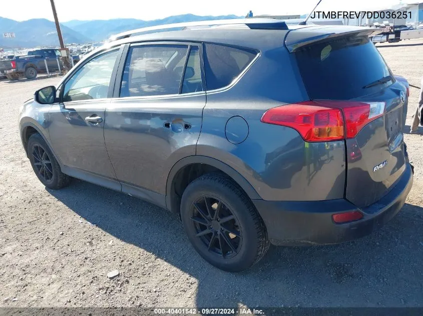 JTMBFREV7DD036251 2013 Toyota Rav4 Le