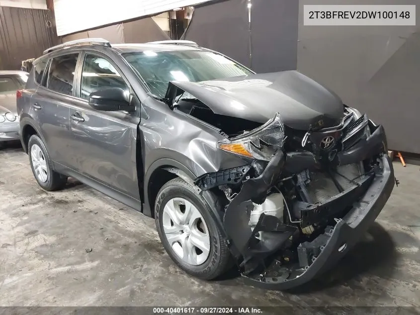 2T3BFREV2DW100148 2013 Toyota Rav4 Le