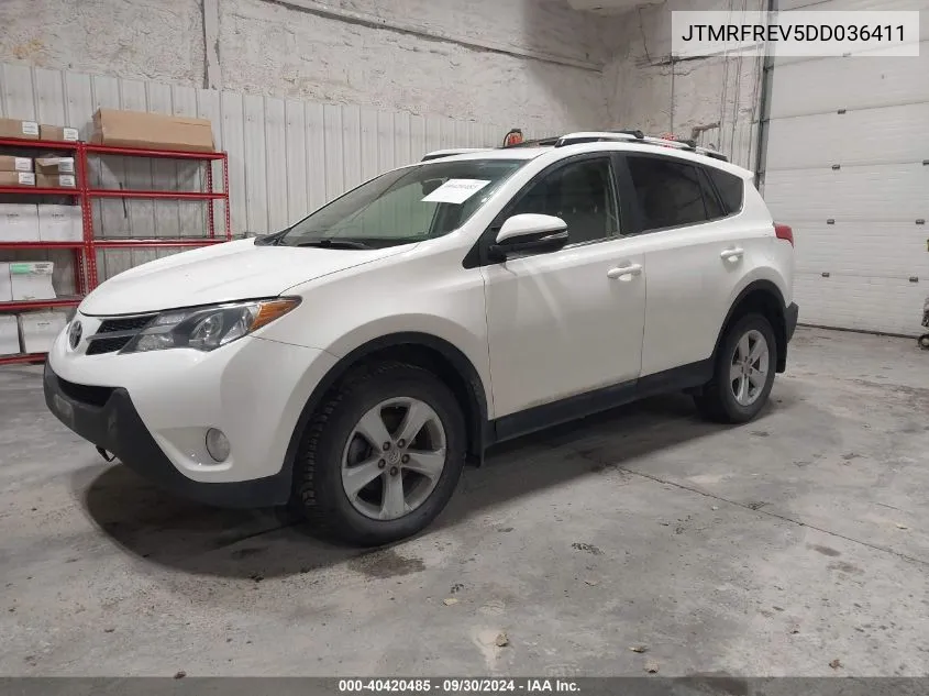 JTMRFREV5DD036411 2013 Toyota Rav4 Xle