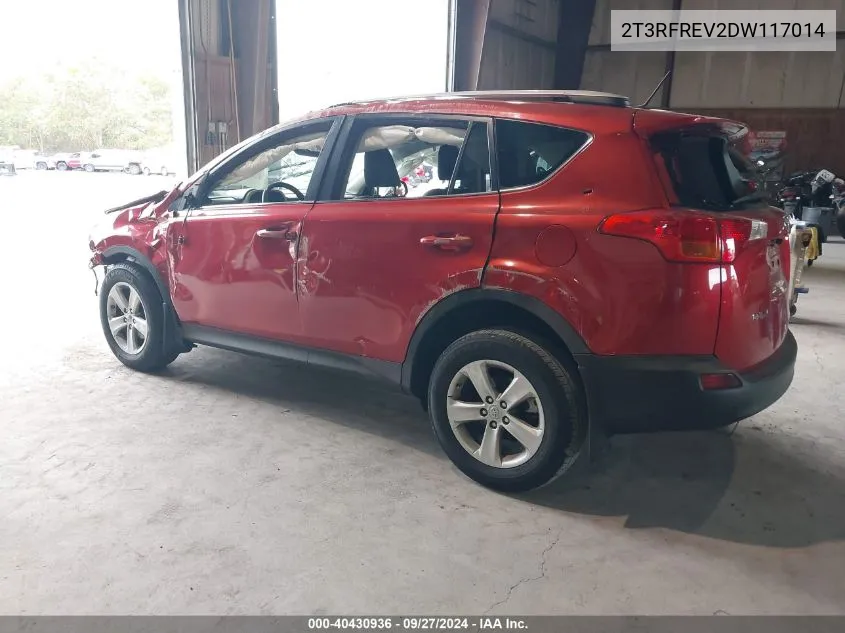 2T3RFREV2DW117014 2013 Toyota Rav4 Xle