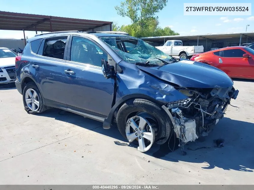 2T3WFREV5DW035524 2013 Toyota Rav4 Xle