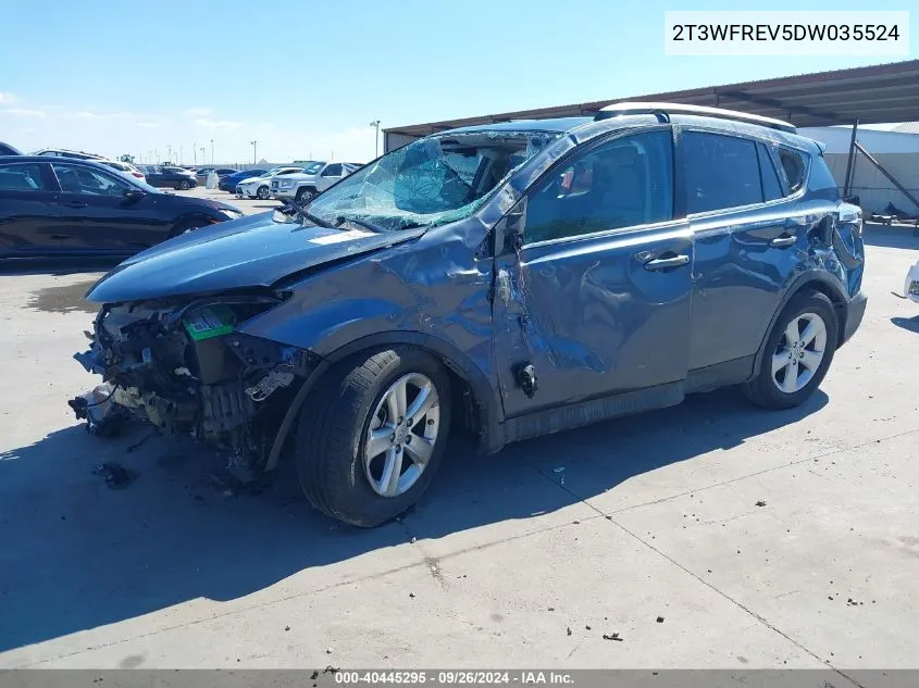 2T3WFREV5DW035524 2013 Toyota Rav4 Xle