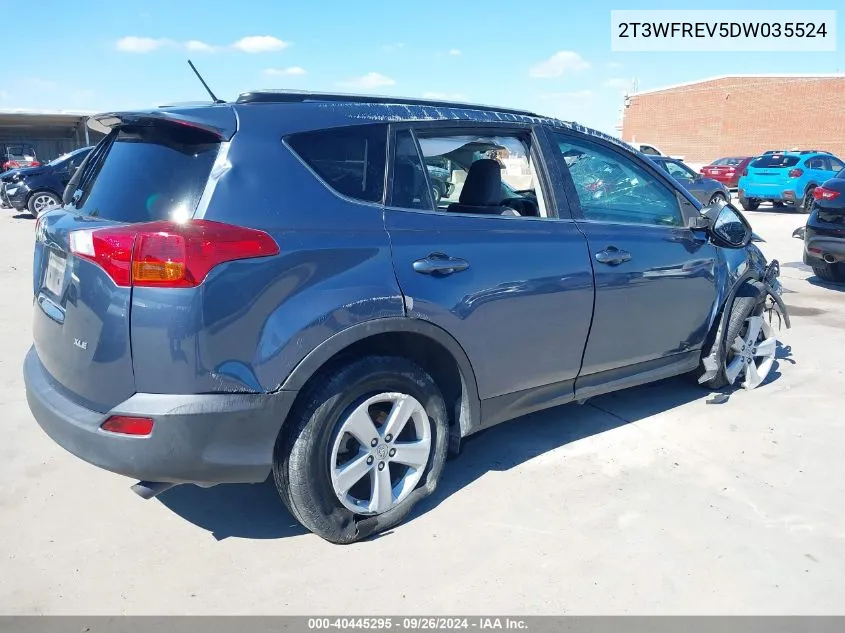 2T3WFREV5DW035524 2013 Toyota Rav4 Xle