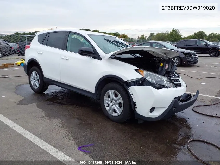 2013 Toyota Rav4 Le VIN: 2T3BFREV9DW019020 Lot: 40447268