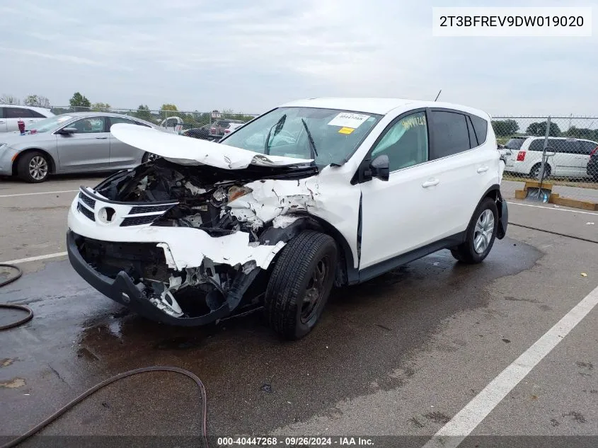 2013 Toyota Rav4 Le VIN: 2T3BFREV9DW019020 Lot: 40447268