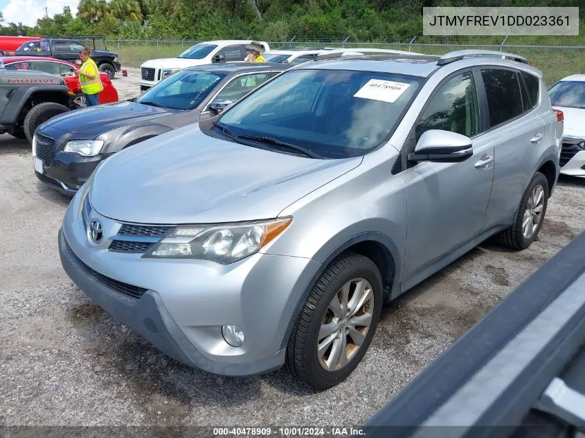 2013 Toyota Rav4 Limited VIN: JTMYFREV1DD023361 Lot: 40478909