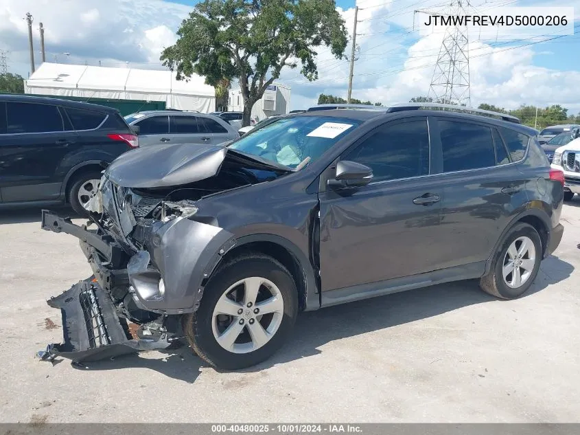 2013 Toyota Rav4 Xle VIN: JTMWFREV4D5000206 Lot: 40480025