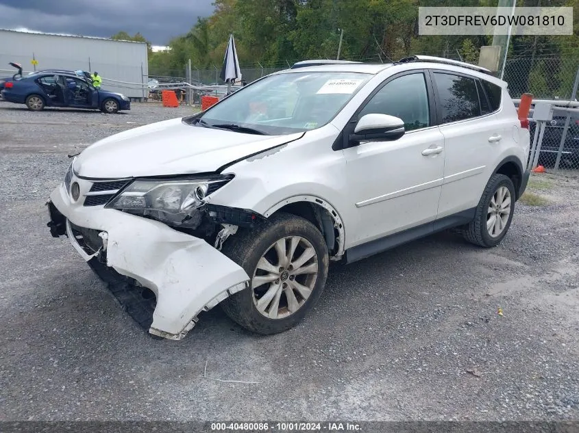 2T3DFREV6DW081810 2013 Toyota Rav4 Limited