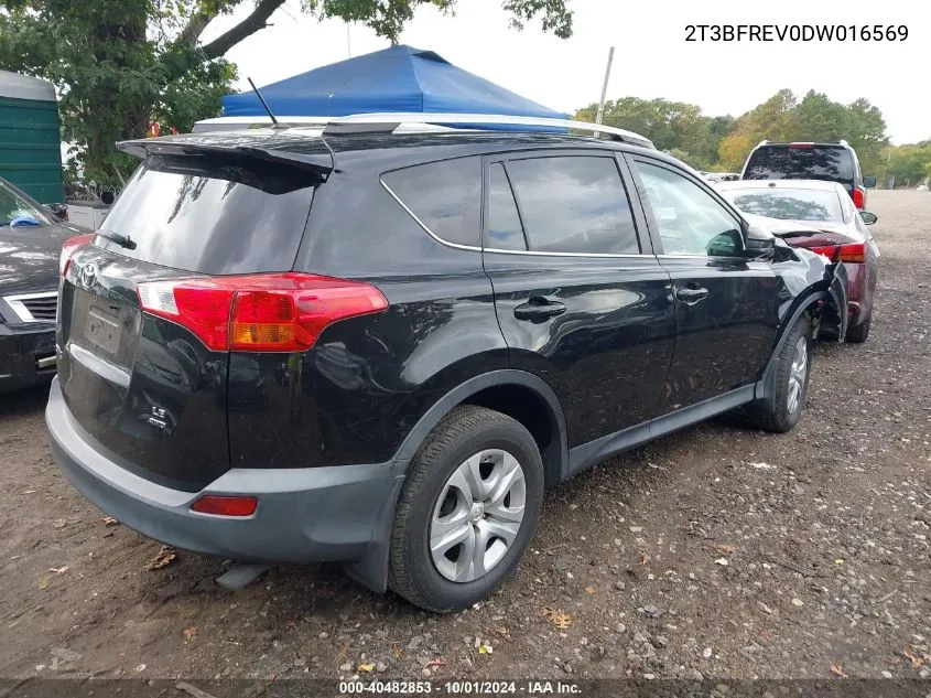 2013 Toyota Rav4 Le VIN: 2T3BFREV0DW016569 Lot: 40482853