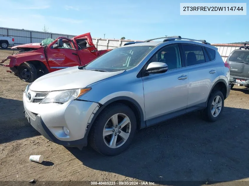 2T3RFREV2DW114744 2013 Toyota Rav4 Xle