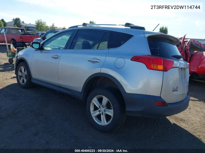 2T3RFREV2DW114744 2013 Toyota Rav4 Xle