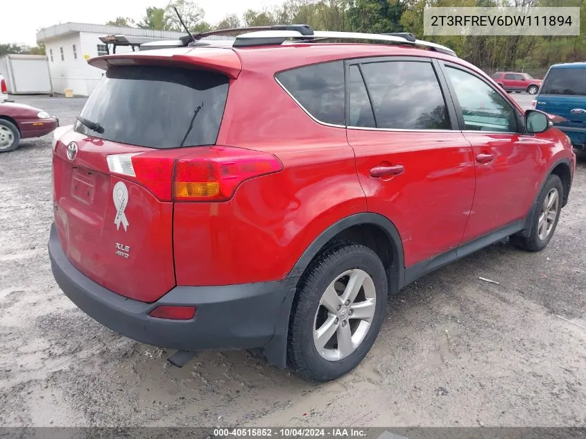 2013 Toyota Rav4 Xle VIN: 2T3RFREV6DW111894 Lot: 40515852