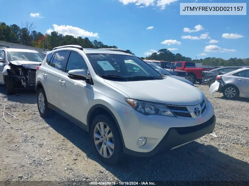 JTMYFREV3DD021157 2013 Toyota Rav4 Limited