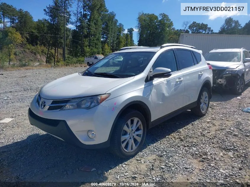 JTMYFREV3DD021157 2013 Toyota Rav4 Limited