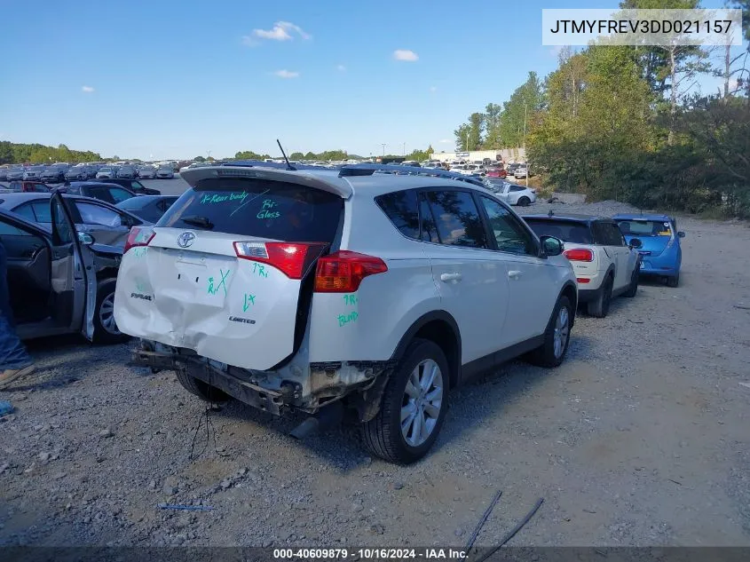 JTMYFREV3DD021157 2013 Toyota Rav4 Limited