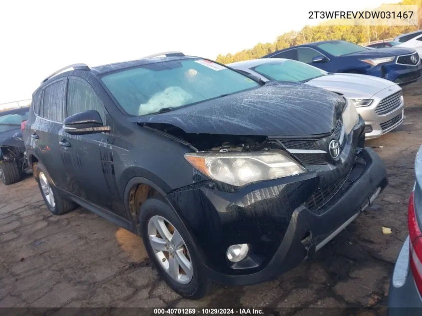 2013 Toyota Rav4 Xle VIN: 2T3WFREVXDW031467 Lot: 40701269