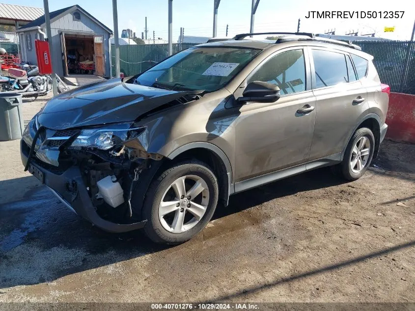 2013 Toyota Rav4 Xle VIN: JTMRFREV1D5012357 Lot: 40701276