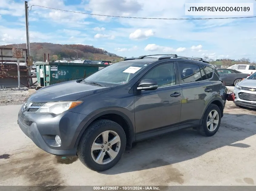 JTMRFREV6DD040189 2013 Toyota Rav4 Xle