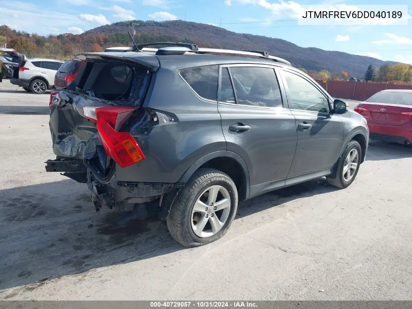 2013 Toyota Rav4 Xle VIN: JTMRFREV6DD040189 Lot: 40729057