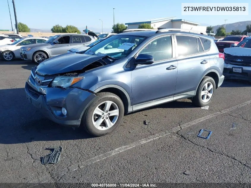 2T3WFREV1DW035813 2013 Toyota Rav4 Xle