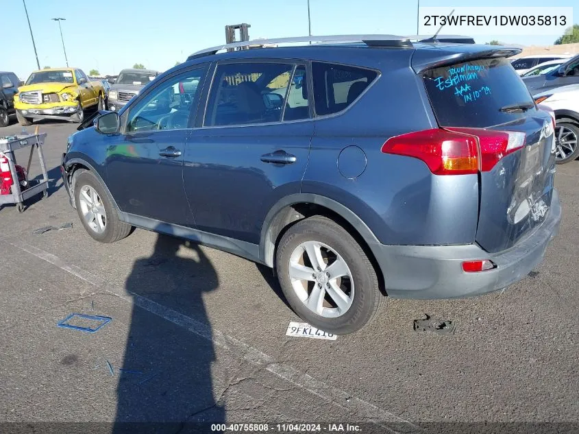 2T3WFREV1DW035813 2013 Toyota Rav4 Xle