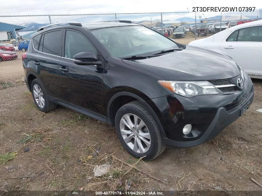 2T3DFREV2DW107397 2013 Toyota Rav4 Limited