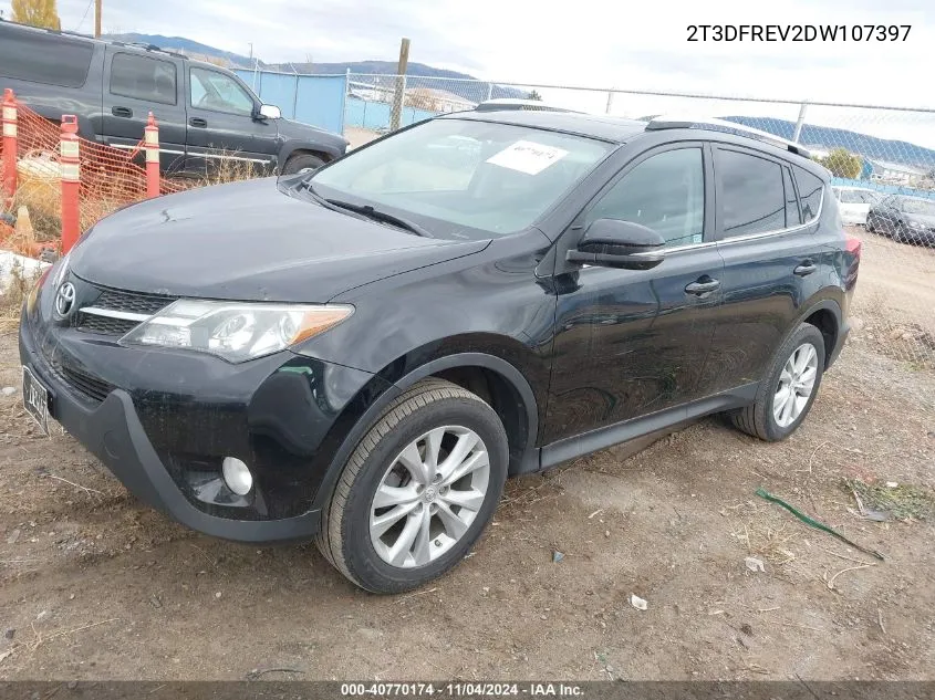 2T3DFREV2DW107397 2013 Toyota Rav4 Limited