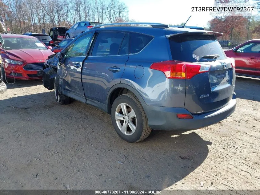 2013 Toyota Rav4 Xle VIN: 2T3RFREV7DW092367 Lot: 40773207