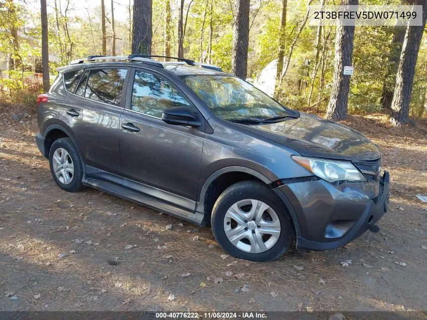 2013 Toyota Rav4 Le VIN: 2T3BFREV5DW071499 Lot: 40776222