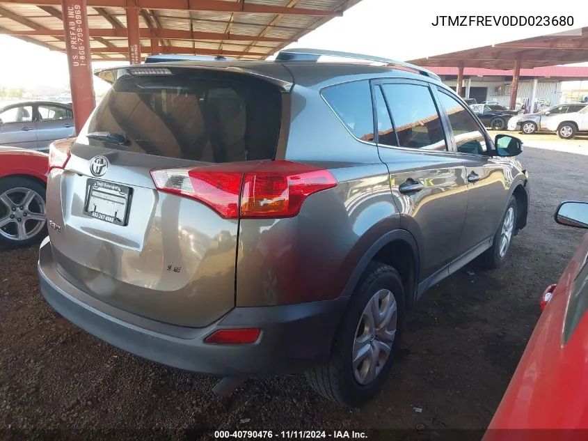 2013 Toyota Rav4 Le VIN: JTMZFREV0DD023680 Lot: 40790476