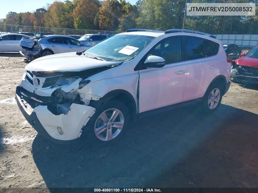 2013 Toyota Rav4 Xle VIN: JTMWFREV2D5008532 Lot: 40801100