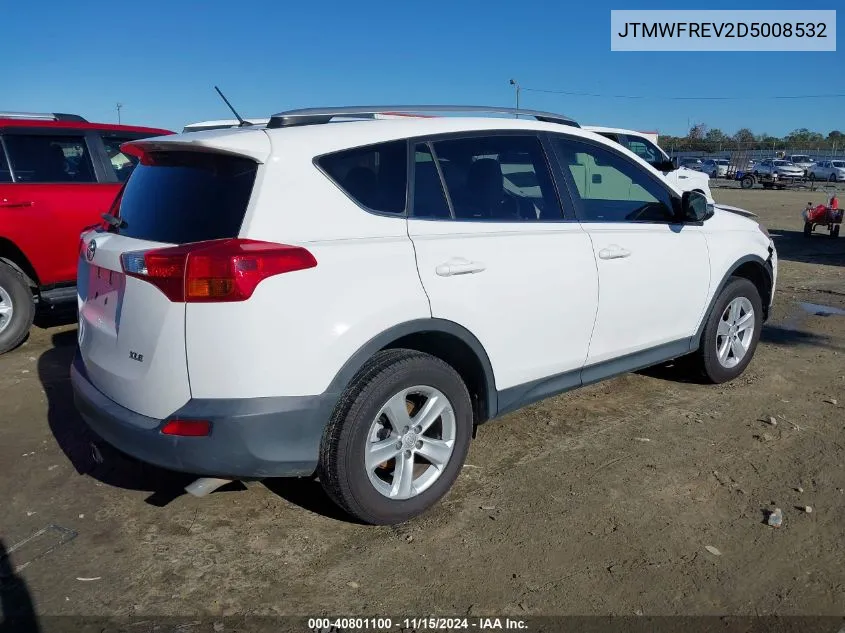 2013 Toyota Rav4 Xle VIN: JTMWFREV2D5008532 Lot: 40801100