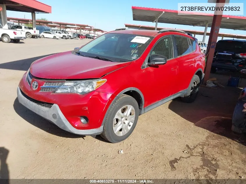 2013 Toyota Rav4 Le VIN: 2T3BFREVXDW029832 Lot: 40833275