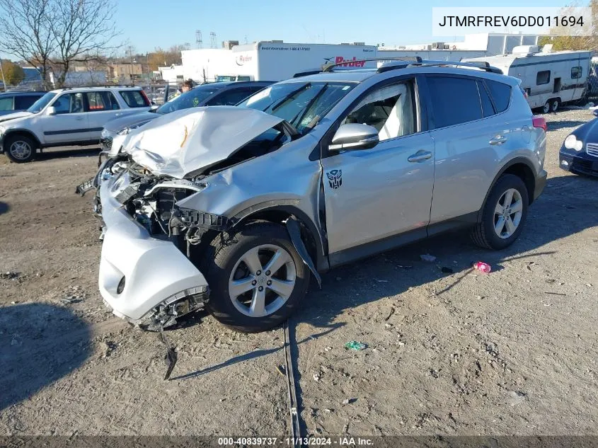 2013 Toyota Rav4 Xle VIN: JTMRFREV6DD011694 Lot: 40839737