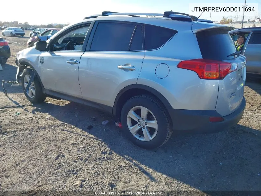 2013 Toyota Rav4 Xle VIN: JTMRFREV6DD011694 Lot: 40839737