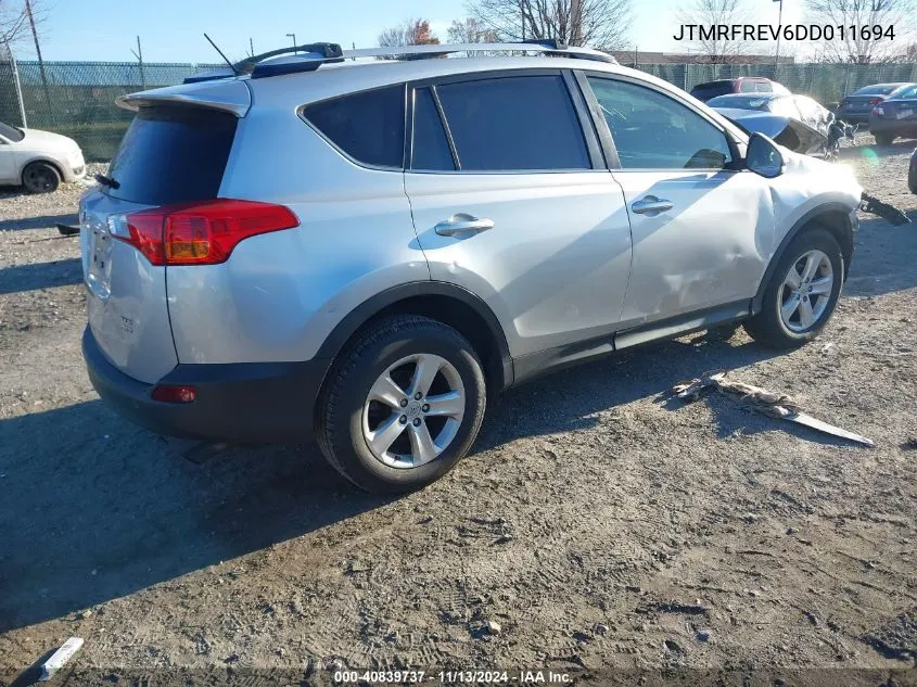 2013 Toyota Rav4 Xle VIN: JTMRFREV6DD011694 Lot: 40839737