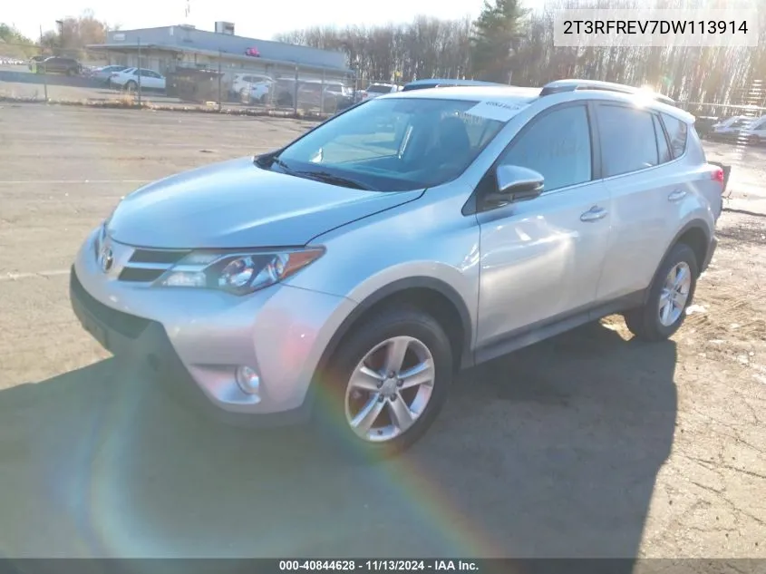 2013 Toyota Rav4 Xle VIN: 2T3RFREV7DW113914 Lot: 40844628