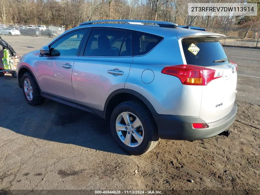 2013 Toyota Rav4 Xle VIN: 2T3RFREV7DW113914 Lot: 40844628