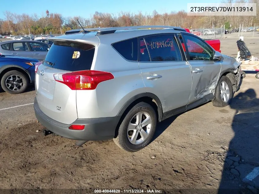 2013 Toyota Rav4 Xle VIN: 2T3RFREV7DW113914 Lot: 40844628