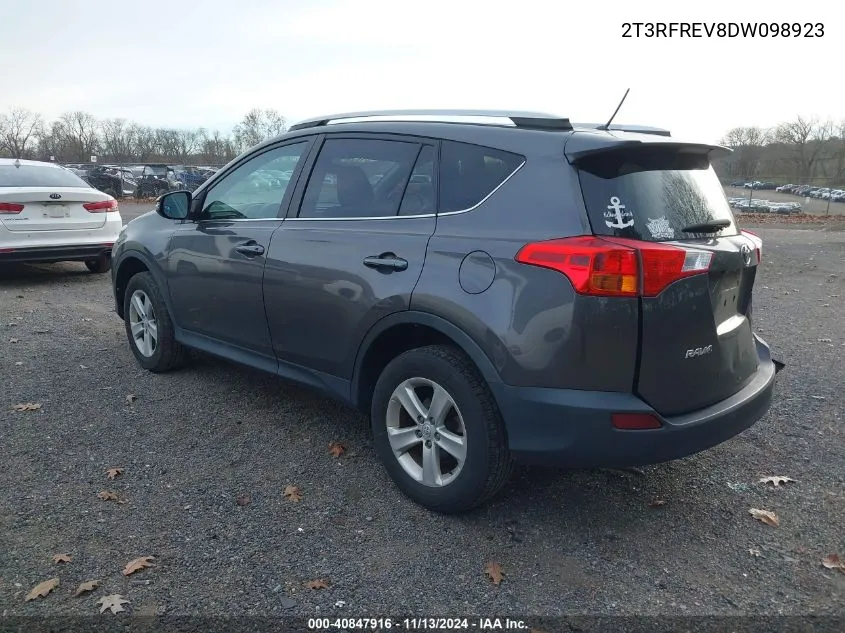 2013 Toyota Rav4 Xle VIN: 2T3RFREV8DW098923 Lot: 40847916