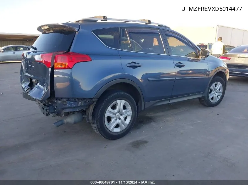 2013 Toyota Rav4 Le VIN: JTMZFREVXD5014477 Lot: 40849791