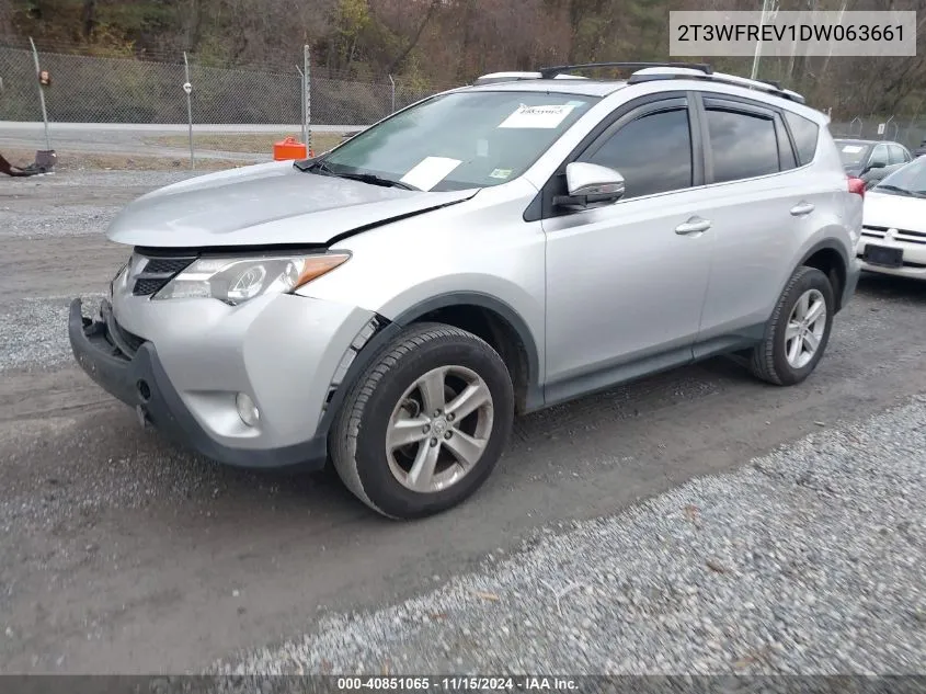 2013 Toyota Rav4 Xle VIN: 2T3WFREV1DW063661 Lot: 40851065