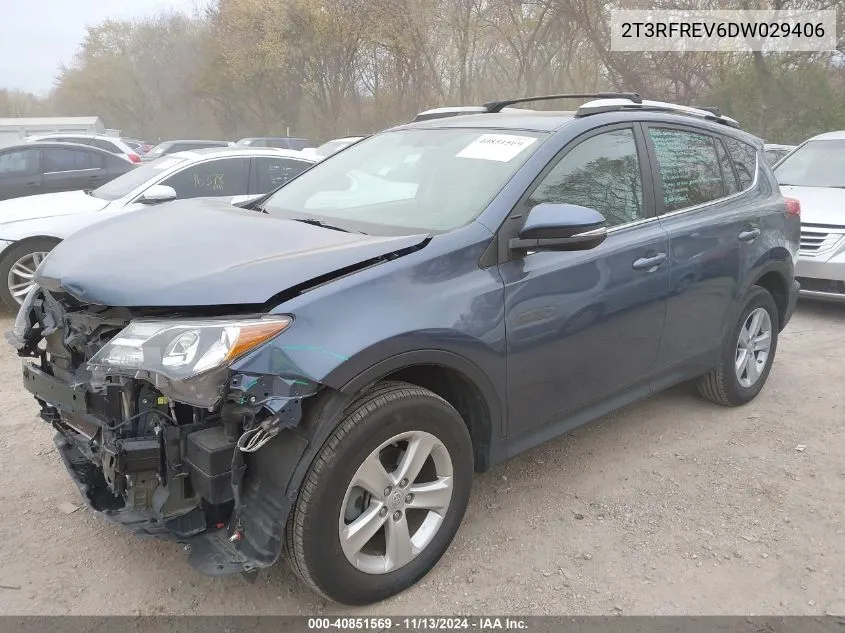 2013 Toyota Rav4 Xle VIN: 2T3RFREV6DW029406 Lot: 40851569