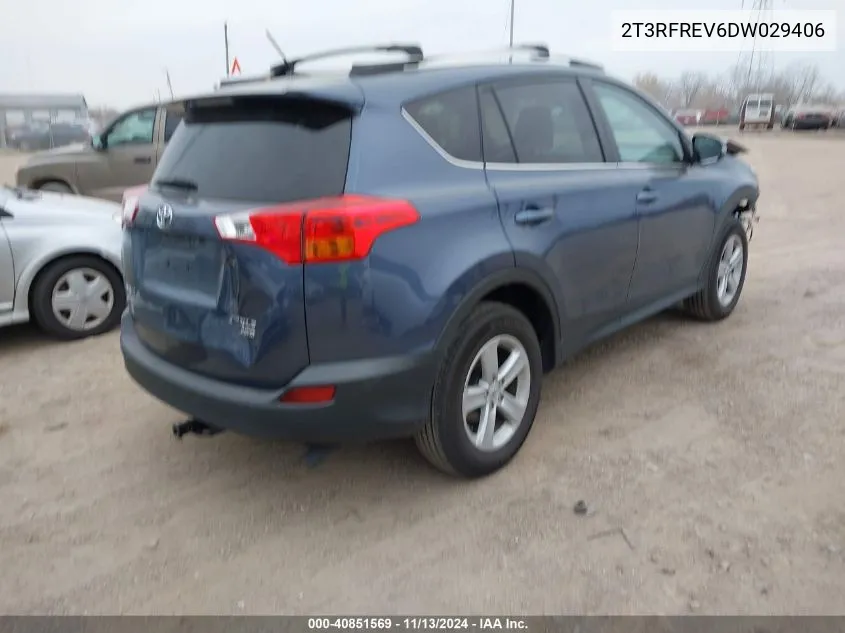 2013 Toyota Rav4 Xle VIN: 2T3RFREV6DW029406 Lot: 40851569